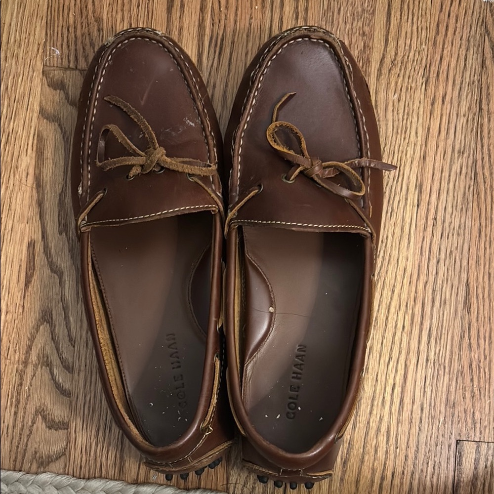 Cole Haan Men's Tan Leather Loafers